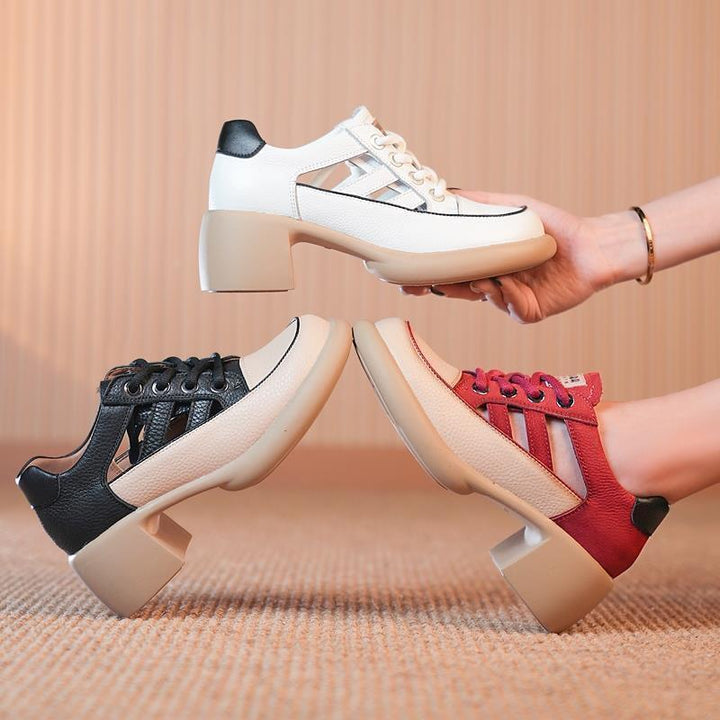 Orla Petal Lace-Up Pumps by Belsetta