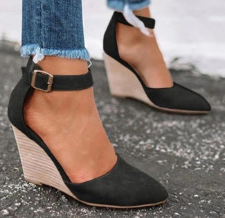 Marlow Petal Wedge Pumps by Belsetta