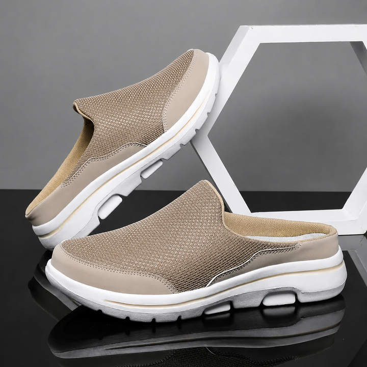 Riley Locket Slip-On Sneakers – Beige