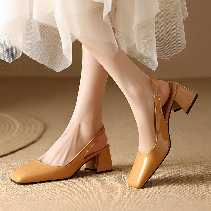 Brenna Ribbon Pumps – Camel