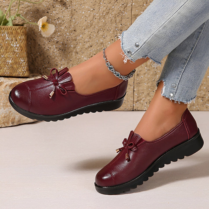 Lennox Posy Loafers – Burgundy