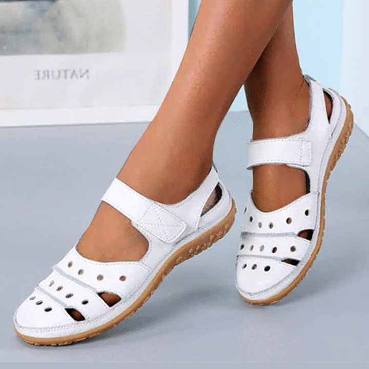Sadie Ballad Flat Sandals by Belsetta