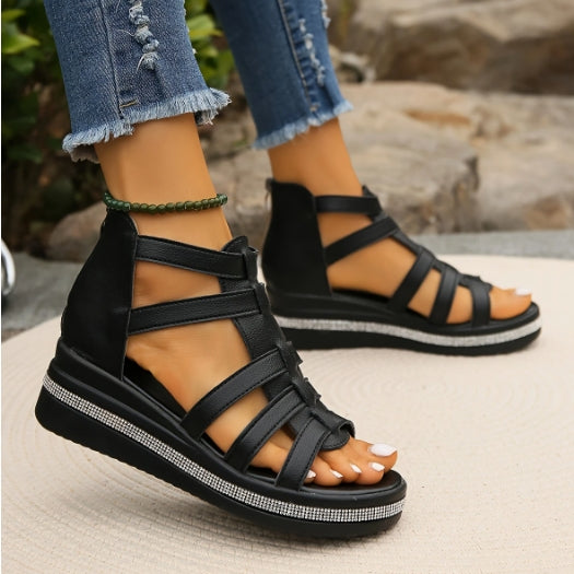 Elodie Waltz Wedge Sandals by Belsetta