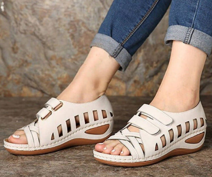 Rhea Waltz Wedge Sandals by Belsetta