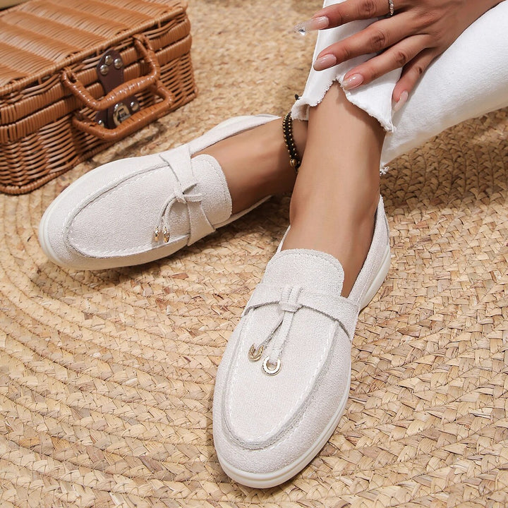 Jocelyn Garland Loafers – White