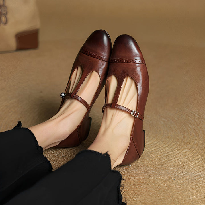 Shelby Garland Ballet Flats – Brown