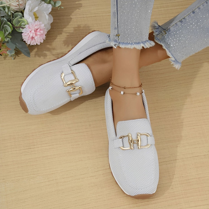 Parker Locket Loafers – White