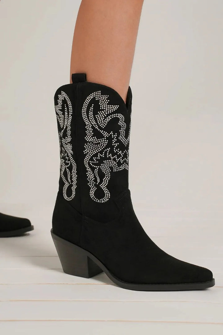 Sage Garland Ankle Boots – Black