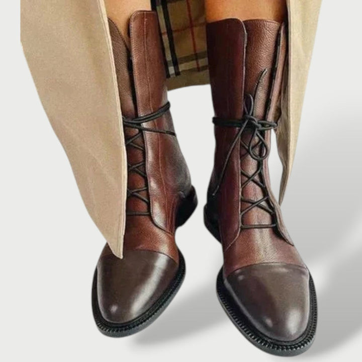 Madeline Posy Winter Boots – Brown