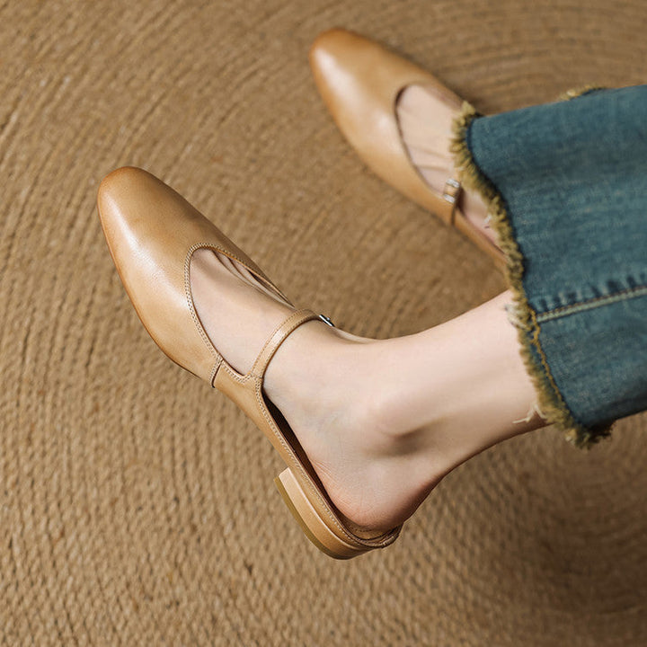 Frances Waltz Flat Mules by Belsetta