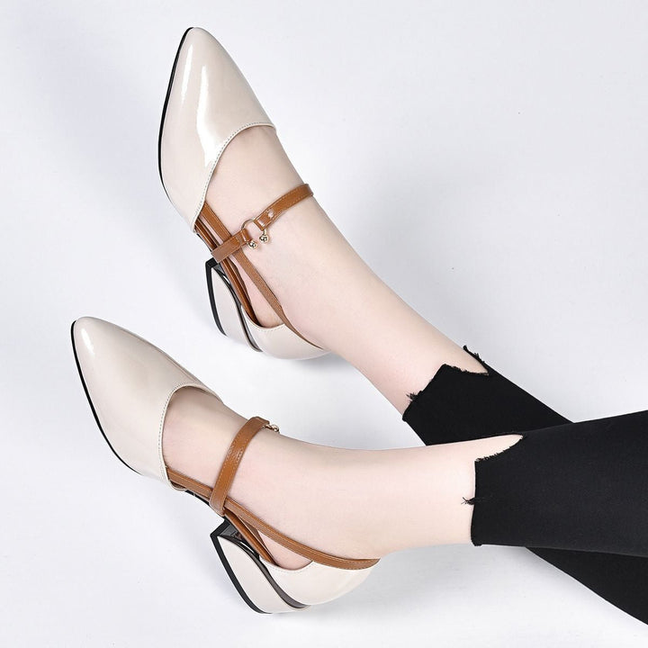 Livia Petal Pointed-Toe Slingback Pumps by Belsetta