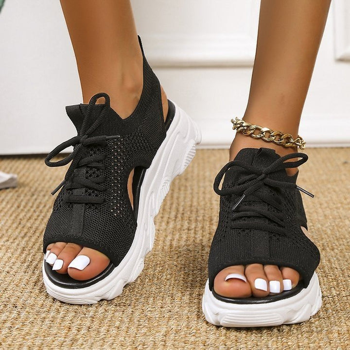Mia Waltz Platform Sandals by Belsetta