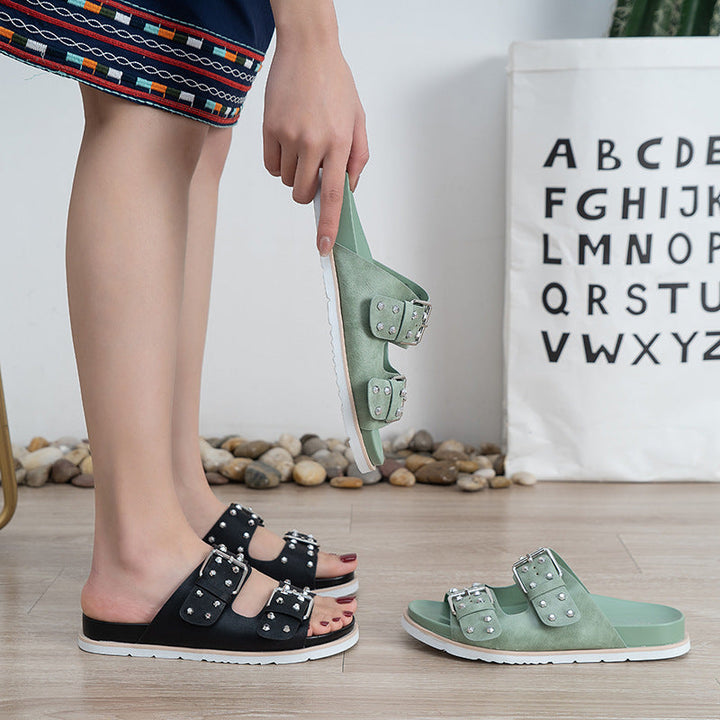 Ivy Waltz Buckle Sandals by Belsetta