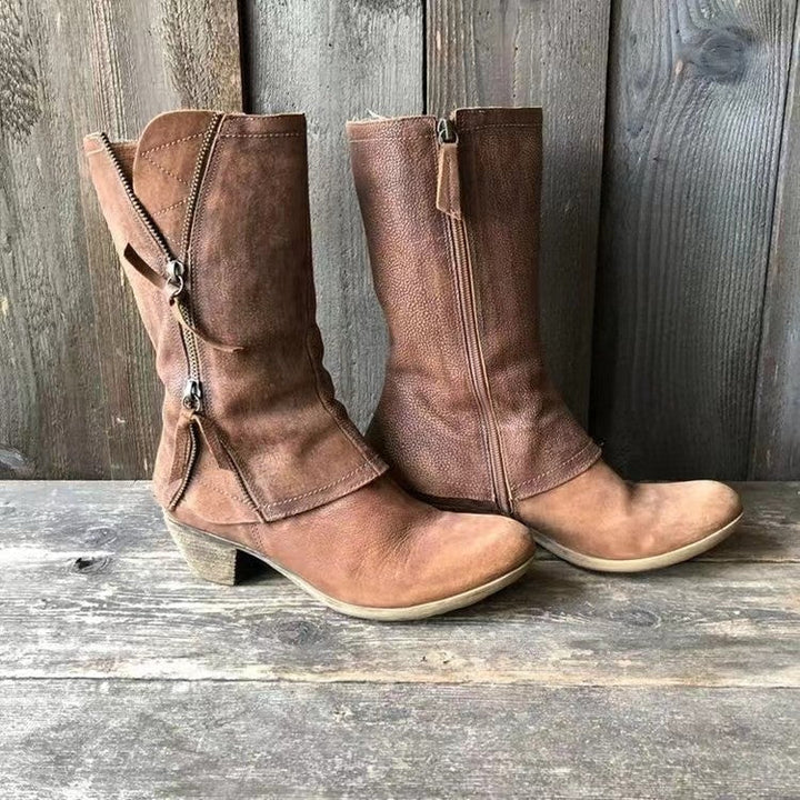 Frances Bloom Mid-Calf Boots by Belsetta