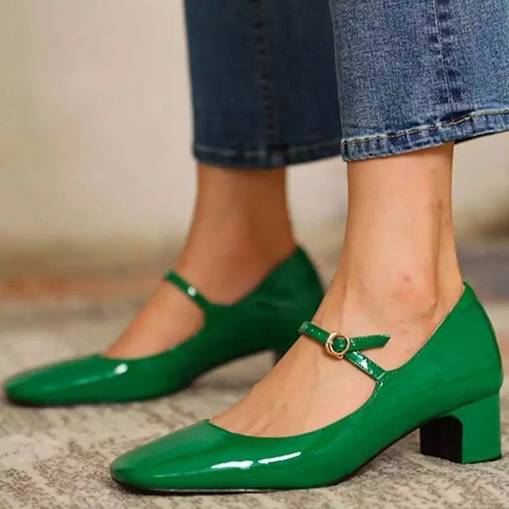 Georgia Bloom Patent Mary Jane Pumps by Belsetta