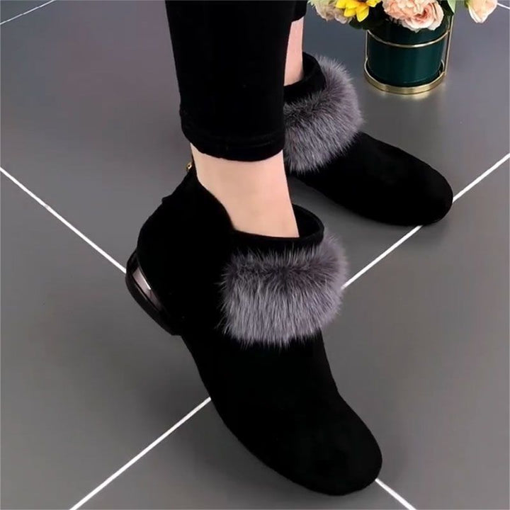 Ivy Petal Heeled Ankle Boots by Belsetta