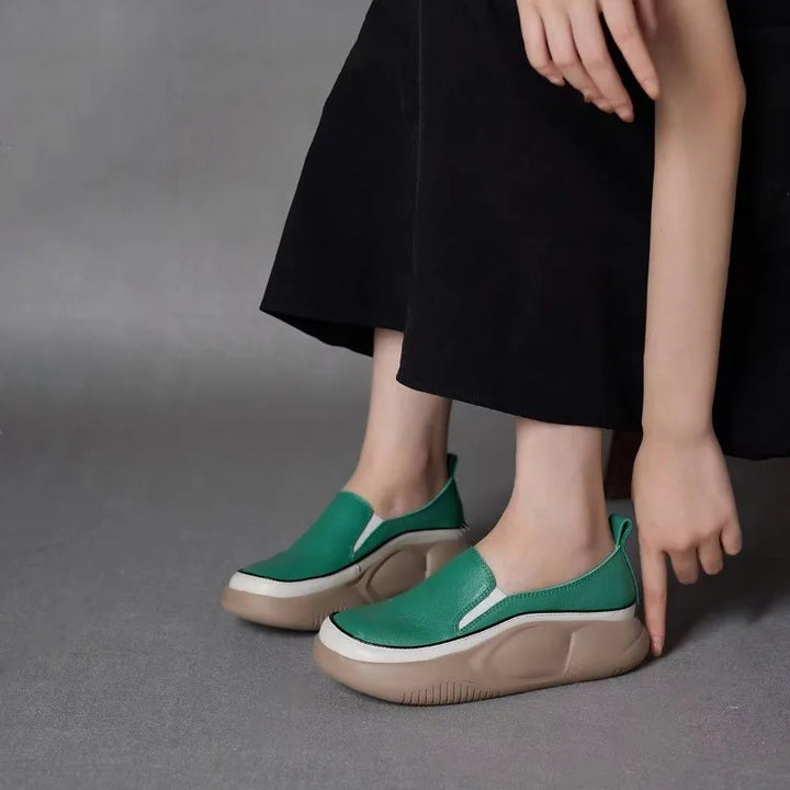 Olive Sonata Loafers by Belsetta