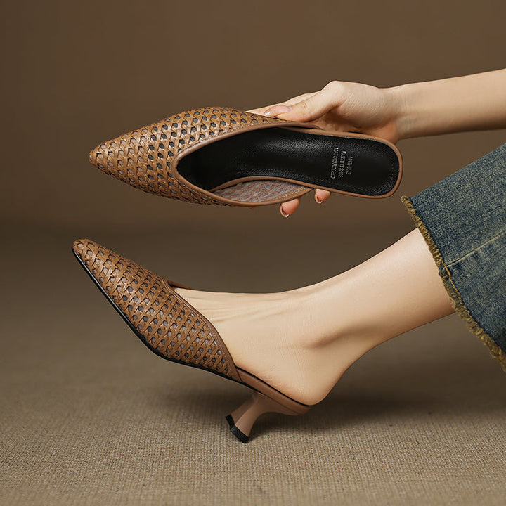 Kit Waltz Heeled Mules by Belsetta