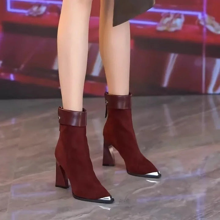 Josie Bloom Heeled Ankle Boots by Belsetta