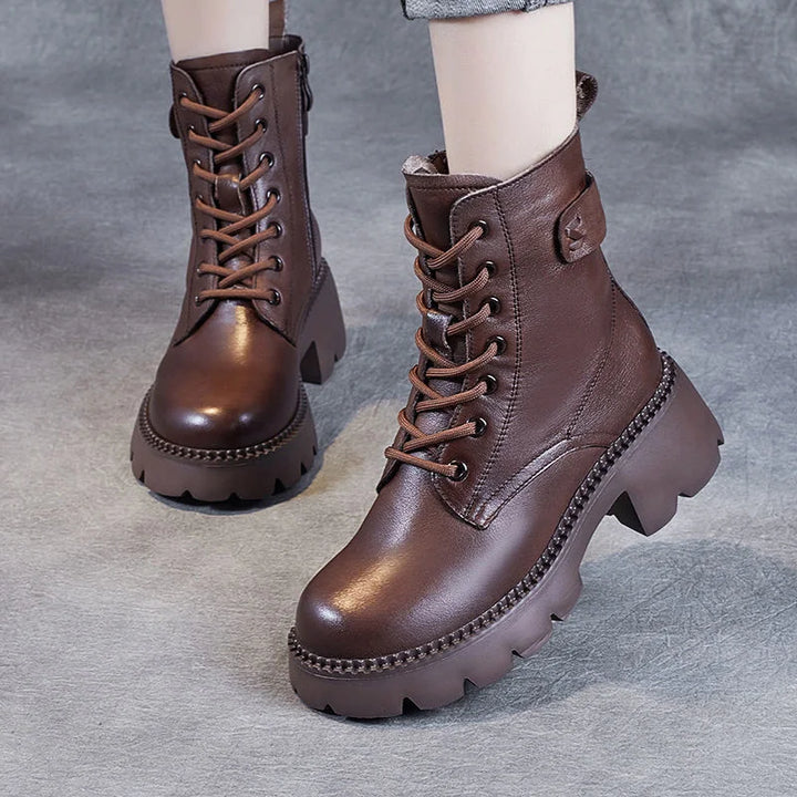 Camille Waltz Lace-Up Boots by Belsetta