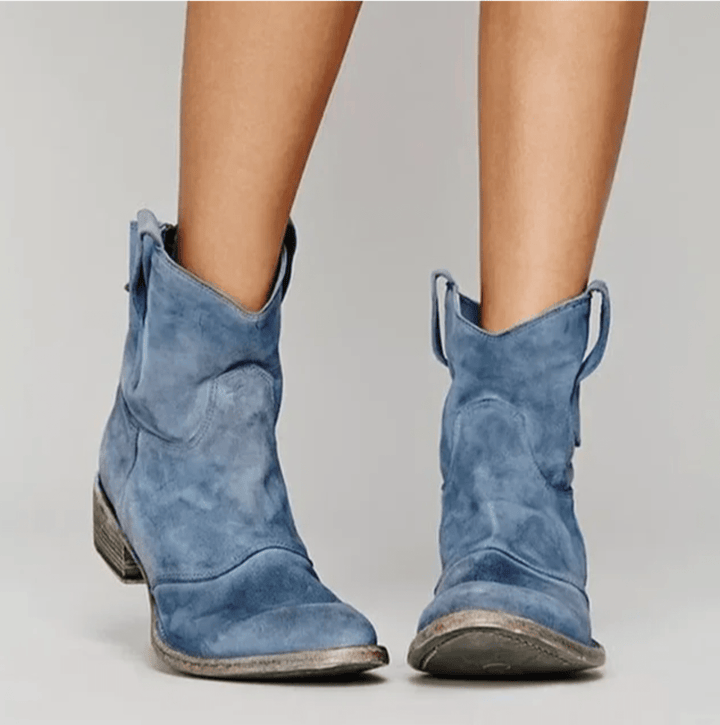 Presley Posy Winter Boots – Blue