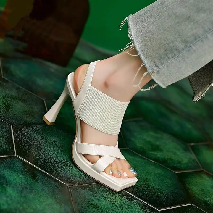 Della Plume Heeled Sandals by Belsetta