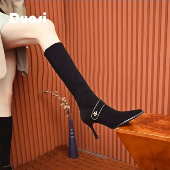 Elise Ballad Stiletto Boots by Belsetta