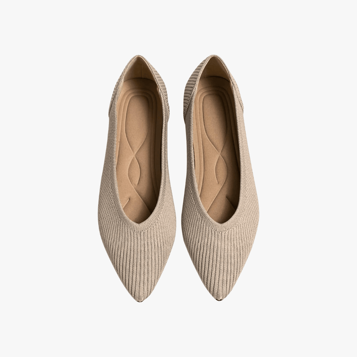 Brenna Garland Ballet Flats – Beige