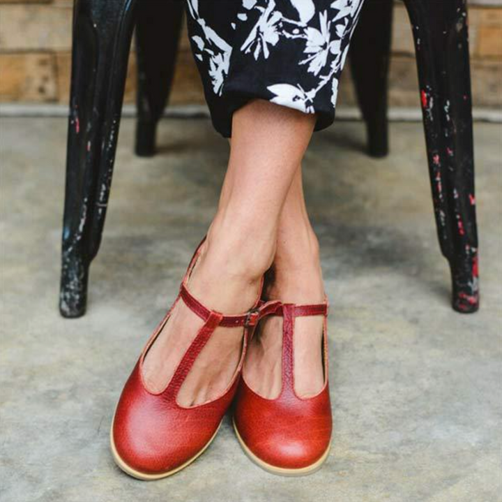 Lola Plume Strap Ballet Flats by Belsetta