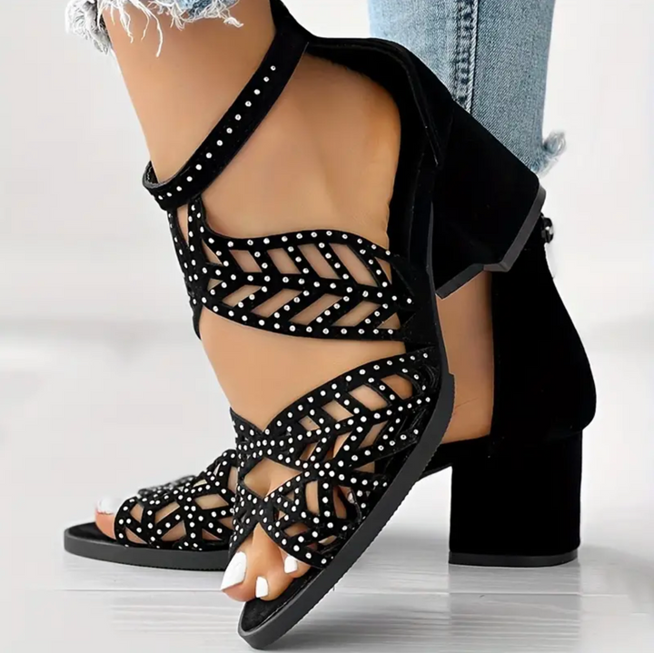 Greta Waltz Heeled Sandals by Belsetta