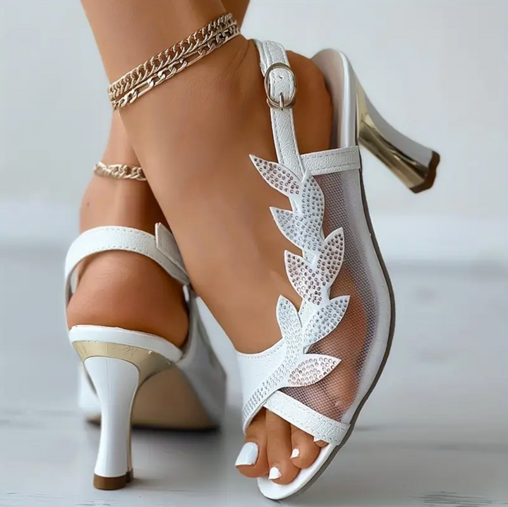 Kaia Bloom Heeled Sandals by Belsetta