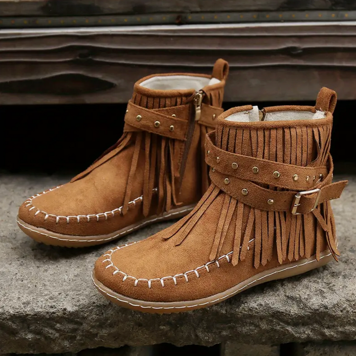 Maeve Petal Ankle Boots by Belsetta