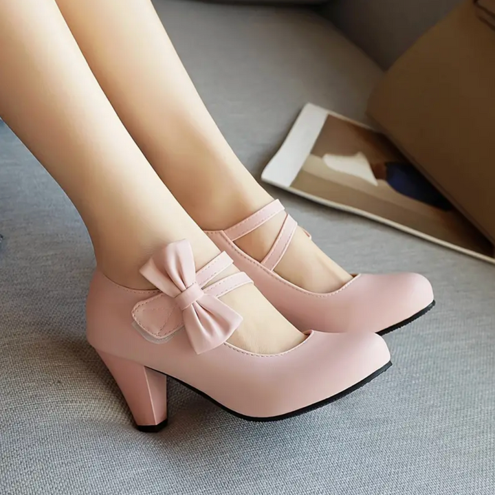 Gigi Ballad Kitten-Heel Pumps by Belsetta