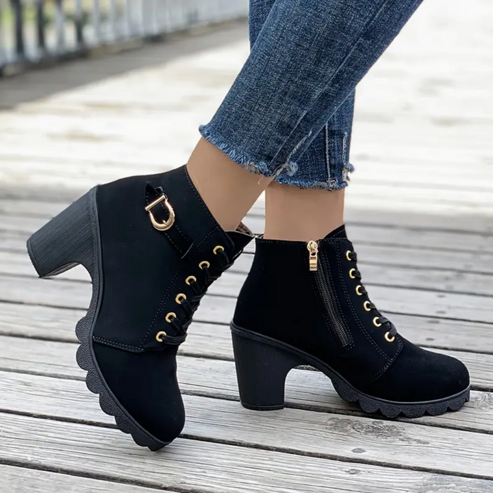 Belle Plume Heeled Ankle Boots by Belsetta