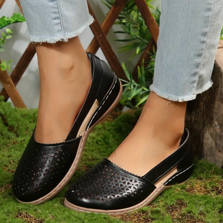 Aster Sonata Perforated Slingback Ballet Flats by Belsetta