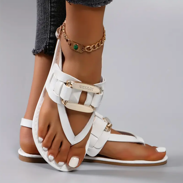 Matilda Petal Buckle Sandals by Belsetta