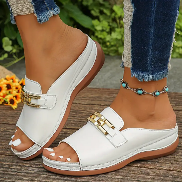 Imogen Bloom Wedge Sandals by Belsetta