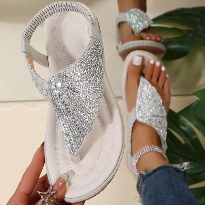 Cleo Bloom Embellished Sandals by Belsetta