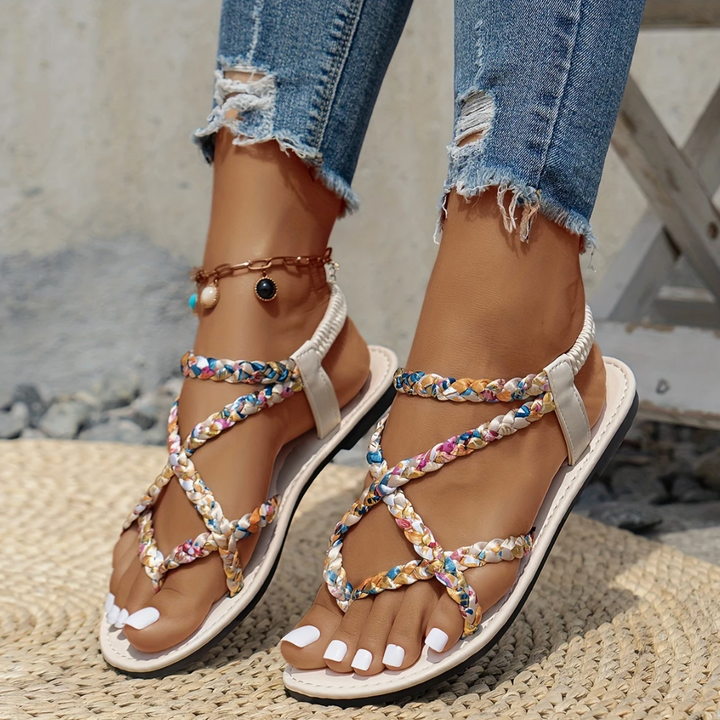 Talia Sonata Buckle Sandals by Belsetta