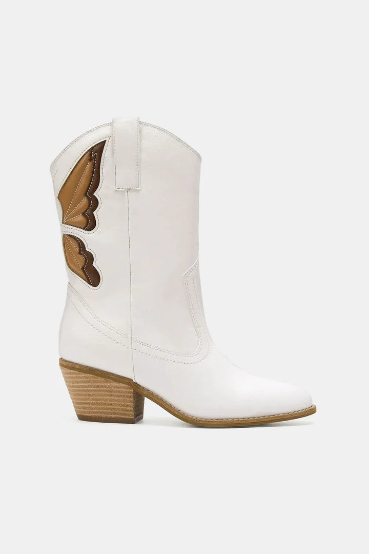 Remi Garland Ankle Boots – White