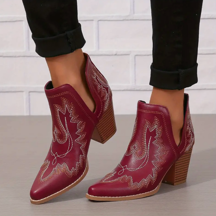 Rhea Ballad Ankle Boots by Belsetta
