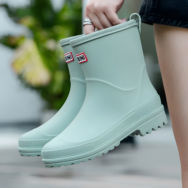 Mallory Posy Ankle Boots – Green