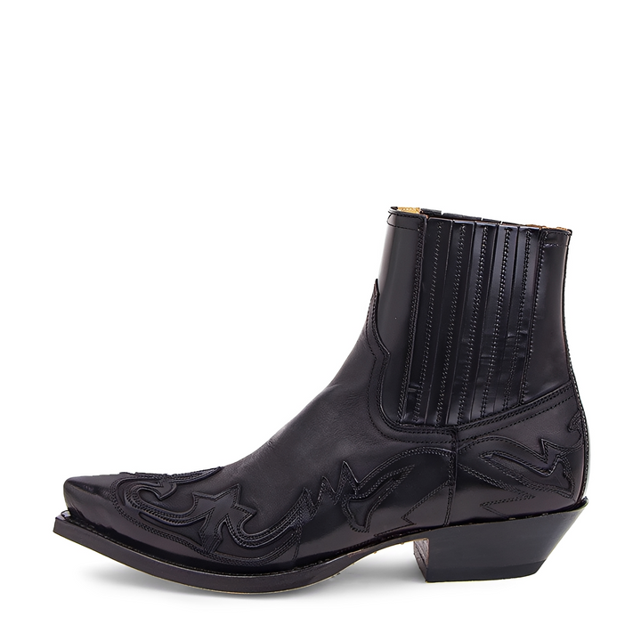 Hadley Ribbon Ankle Boots – Black