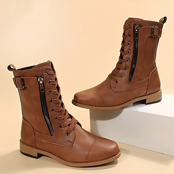 Tatum Garland Ankle Boots – Brown