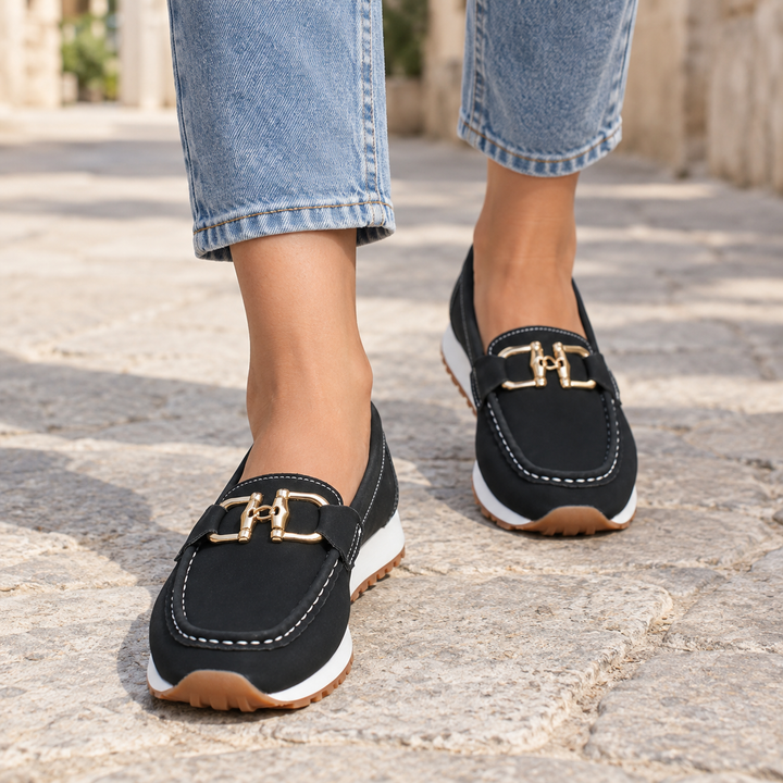 Kennedy Locket Loafers – Black