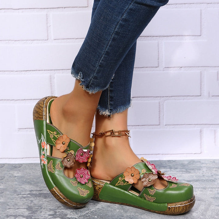 Hallie Waltz Wedge Sandals by Belsetta