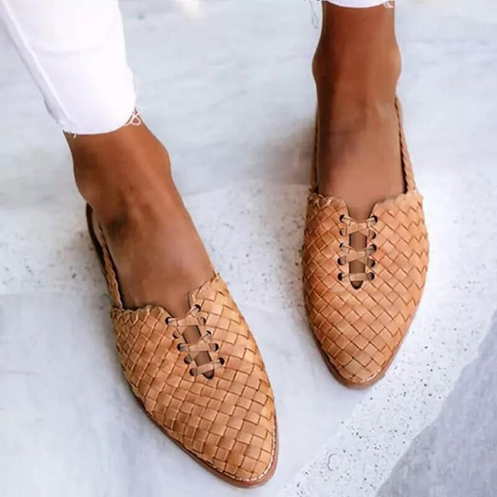 Everly Ribbon Mules – Khaki