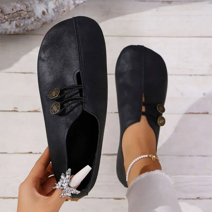 Morgan Sonnet Slip-On Flats – Black