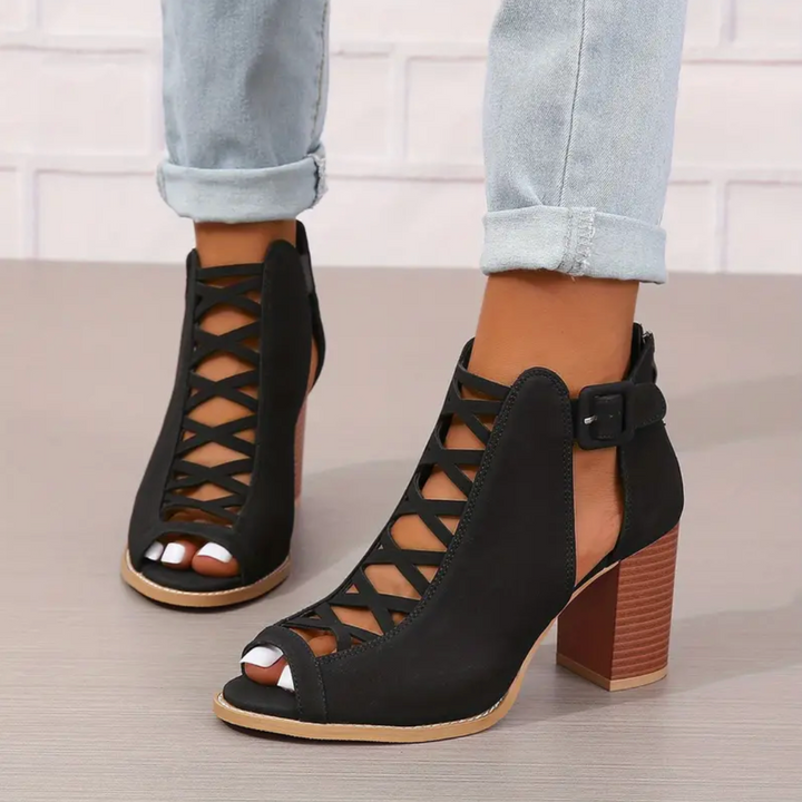 Ruby Bloom Heeled Sandals by Belsetta