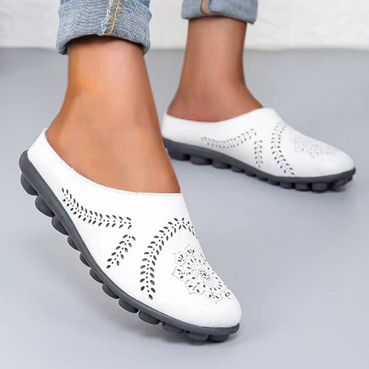 Lyra Plume Cutout Mules by Belsetta